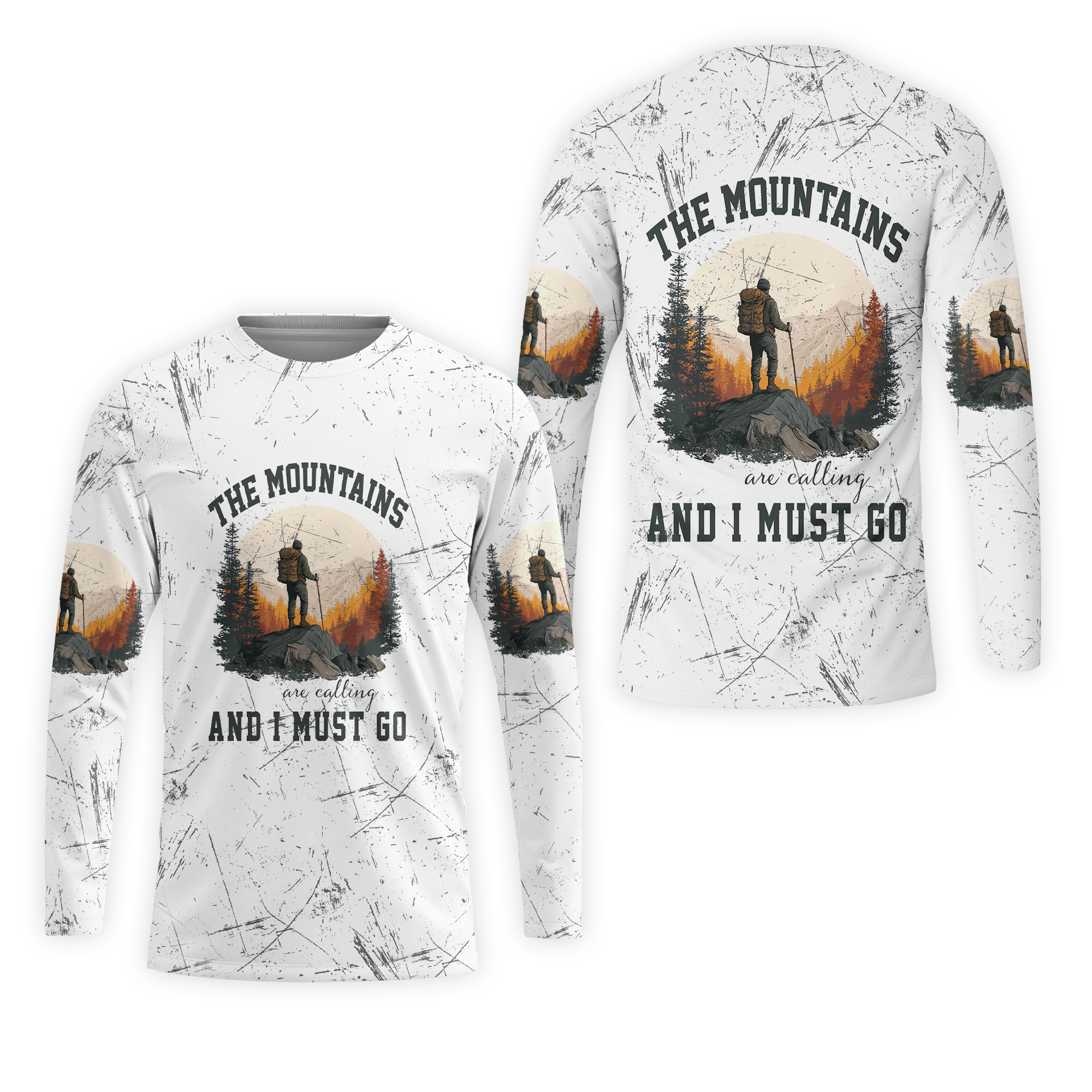 The Mountains Are Calling And I Must Go All Over Print Shirt