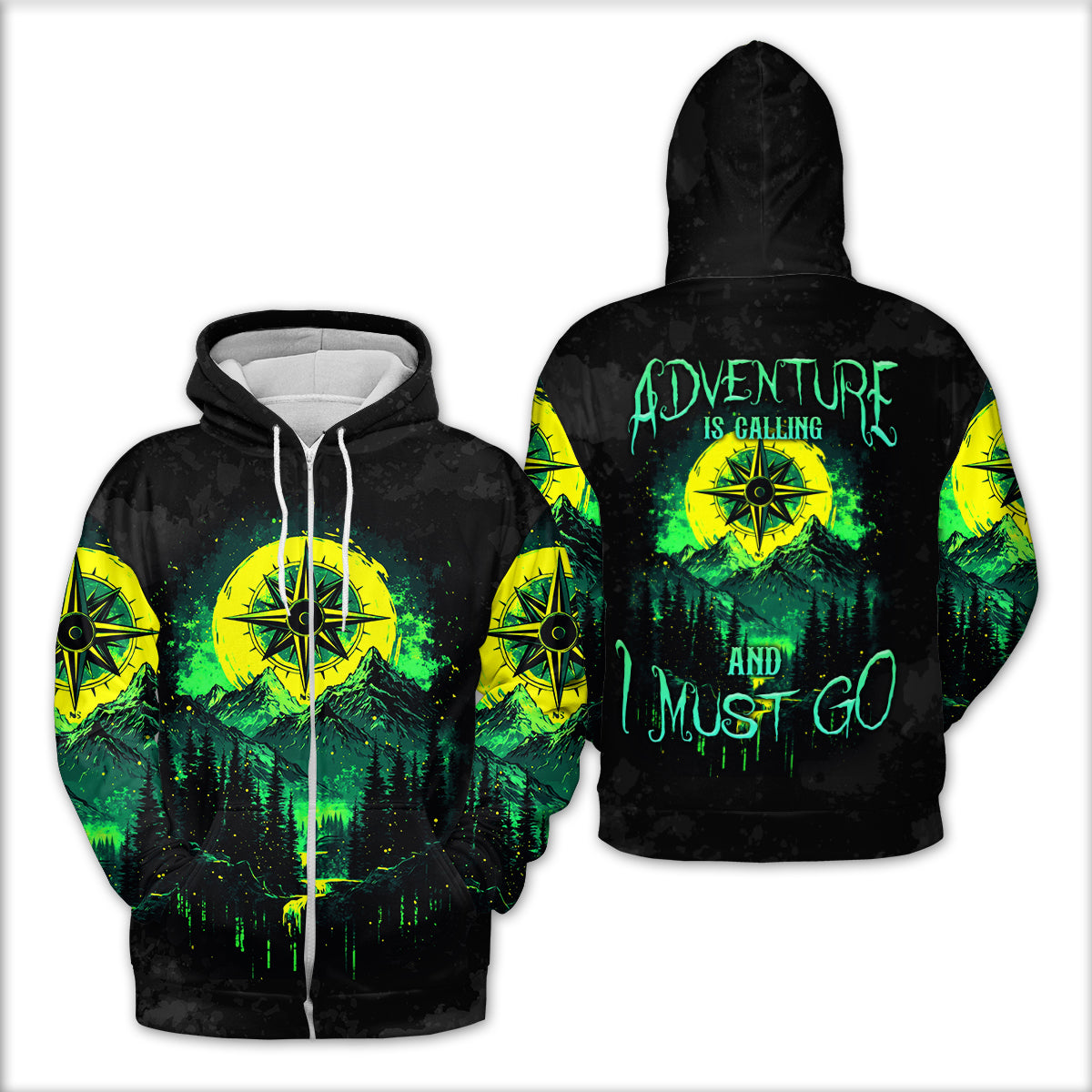 Adventure Is Calling All Over Print Shirt