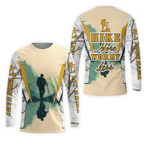 Custom Name Hiking More Worry Less All Over Print Shirt