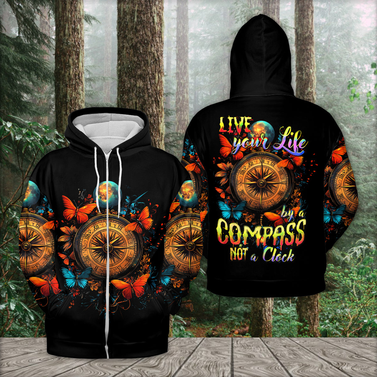 Live Your Life By A Compass All Over Print Shirt