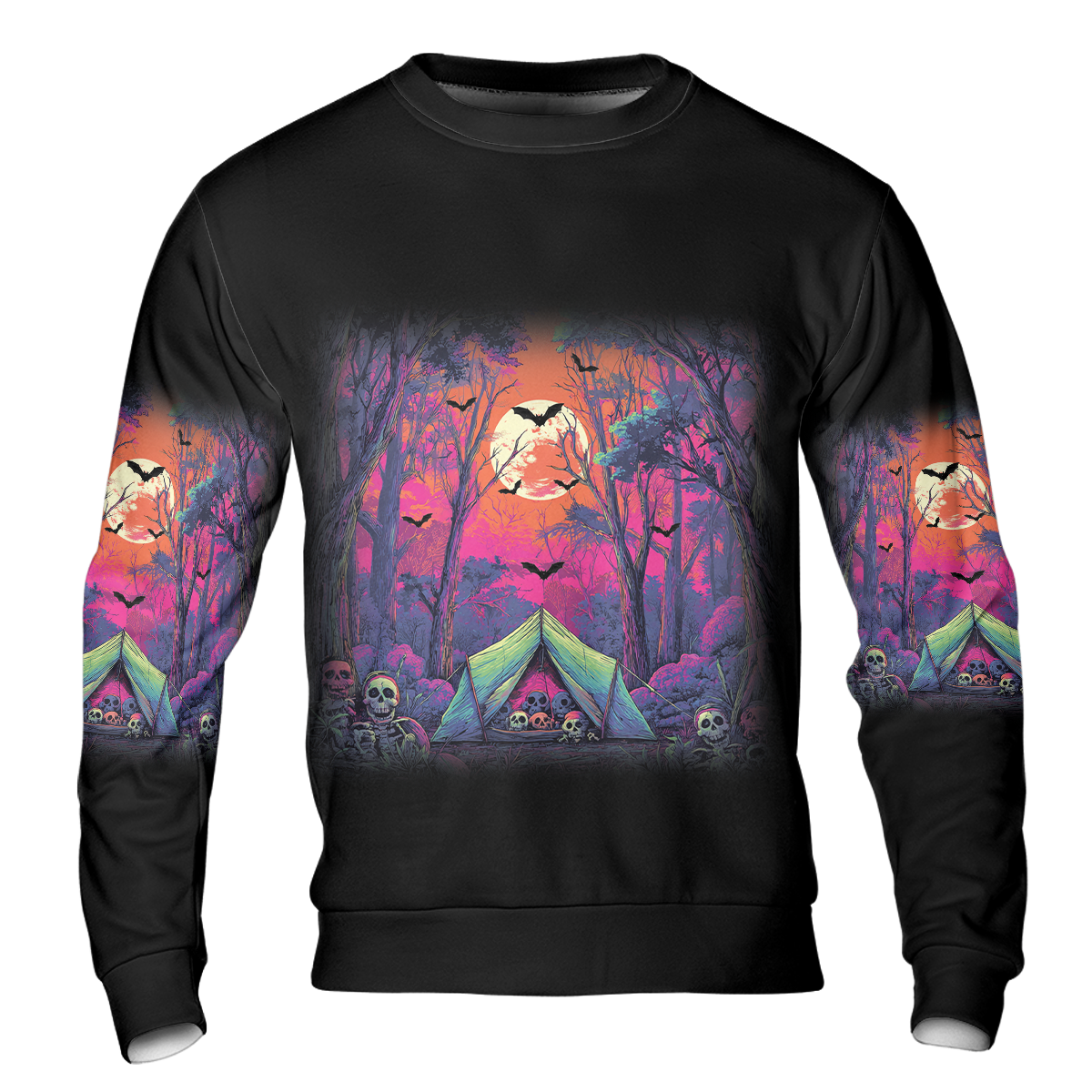 Skull Tent Adventure All Over Print Shirt