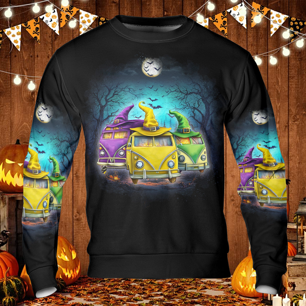 Witches Camping Car All Over Print Shirt