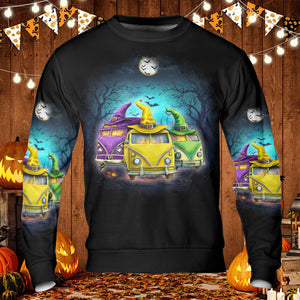 Witches Camping Car All Over Print Shirt