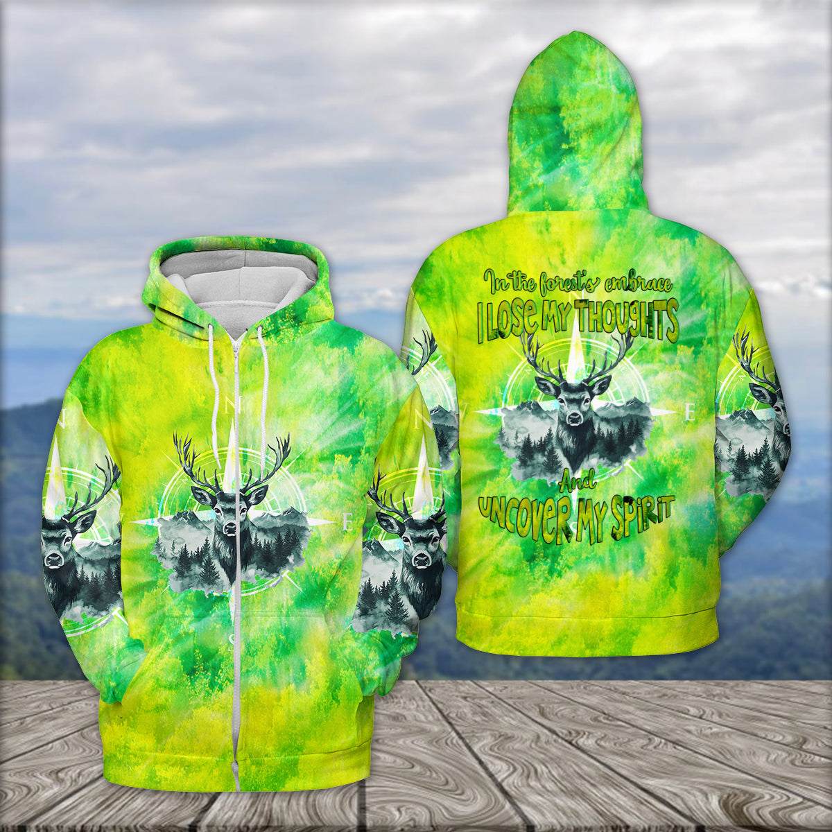 In The Forest Embrace, I Lose My Thoughts And Uncover My Spirit All Over Print Shirt