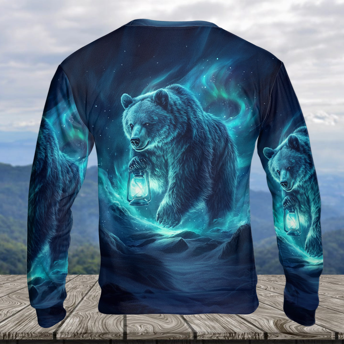 Wild Bear In The Night All Over Print Shirt