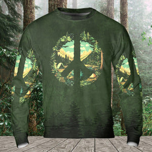 Camp Life Peace Sign All Over Print Shirt