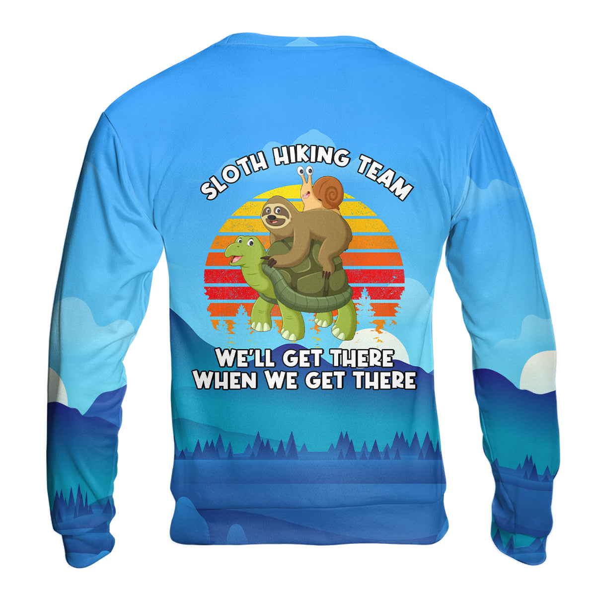 Funny Slow Hiking Team All Over Print Shirt