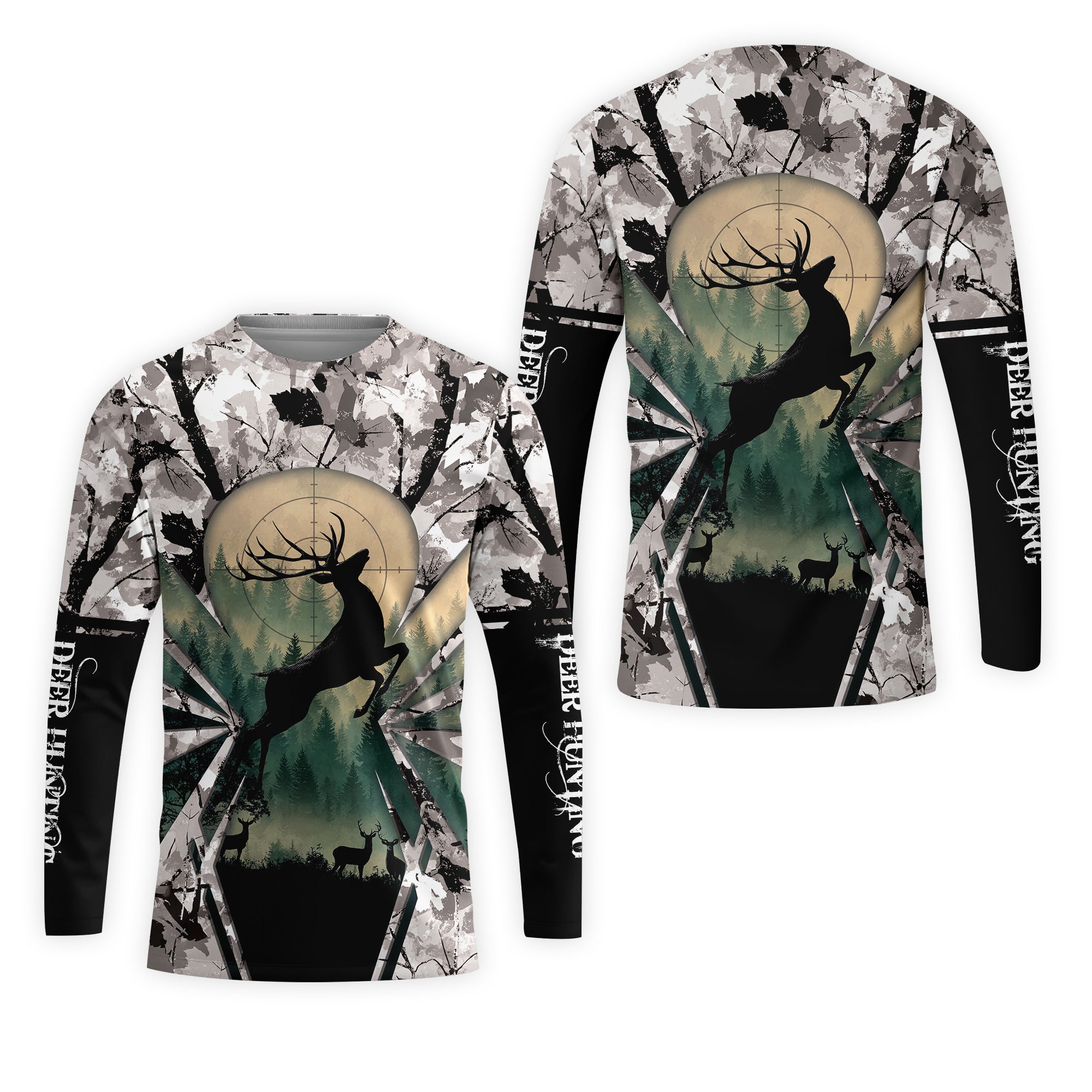 Deer Hunting Peaceful Forest All Over Print Shirt