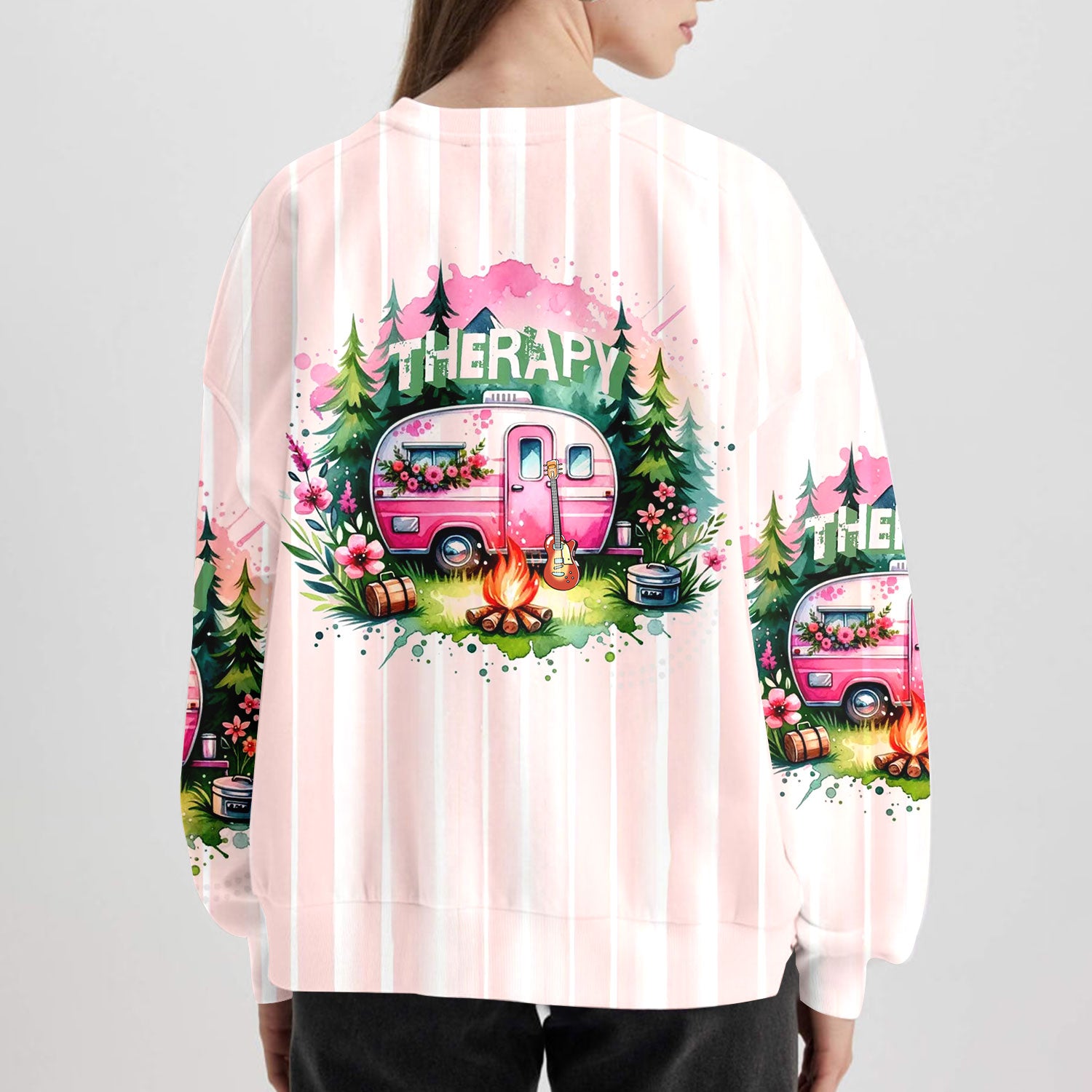 Camping Therapy All Over Print Shirt