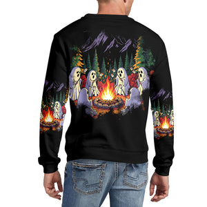 Ghost Camping Crew All Over Print Shirt