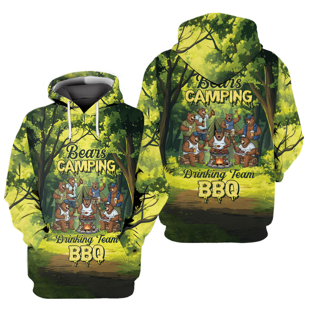 Bear Family BBQs All Over Print Shirt