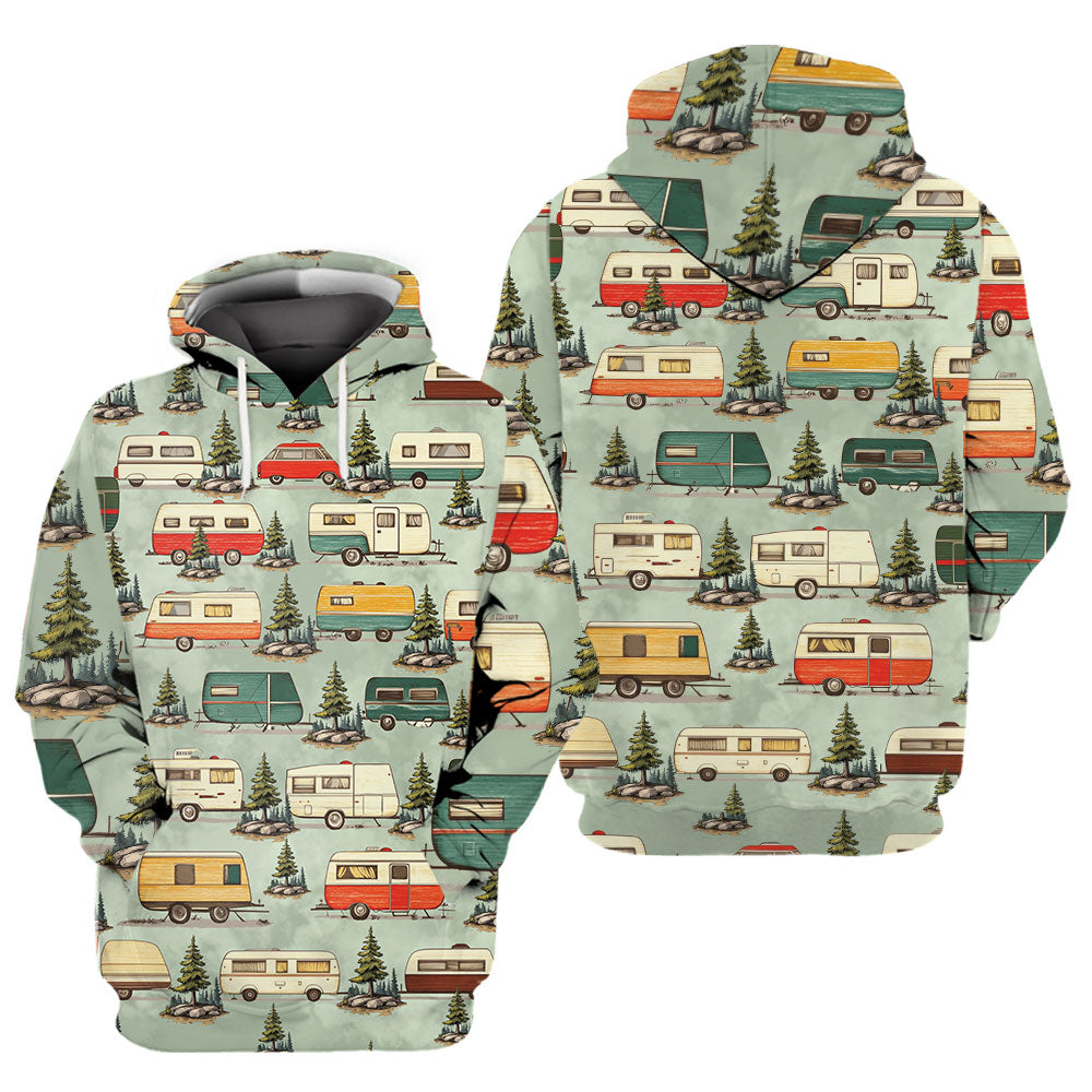 Vintage Camper Car All Over Print Shirt