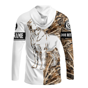 Custom Labrador Retriever Dog Camo Dry Grass All Over Print Shirt