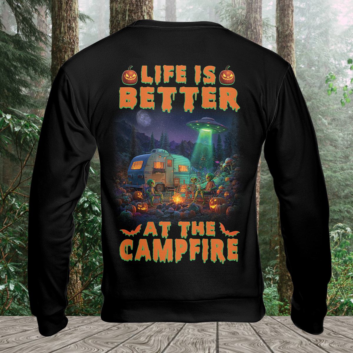 Life Is Better At The UFO Campfire All Over Print Shirt