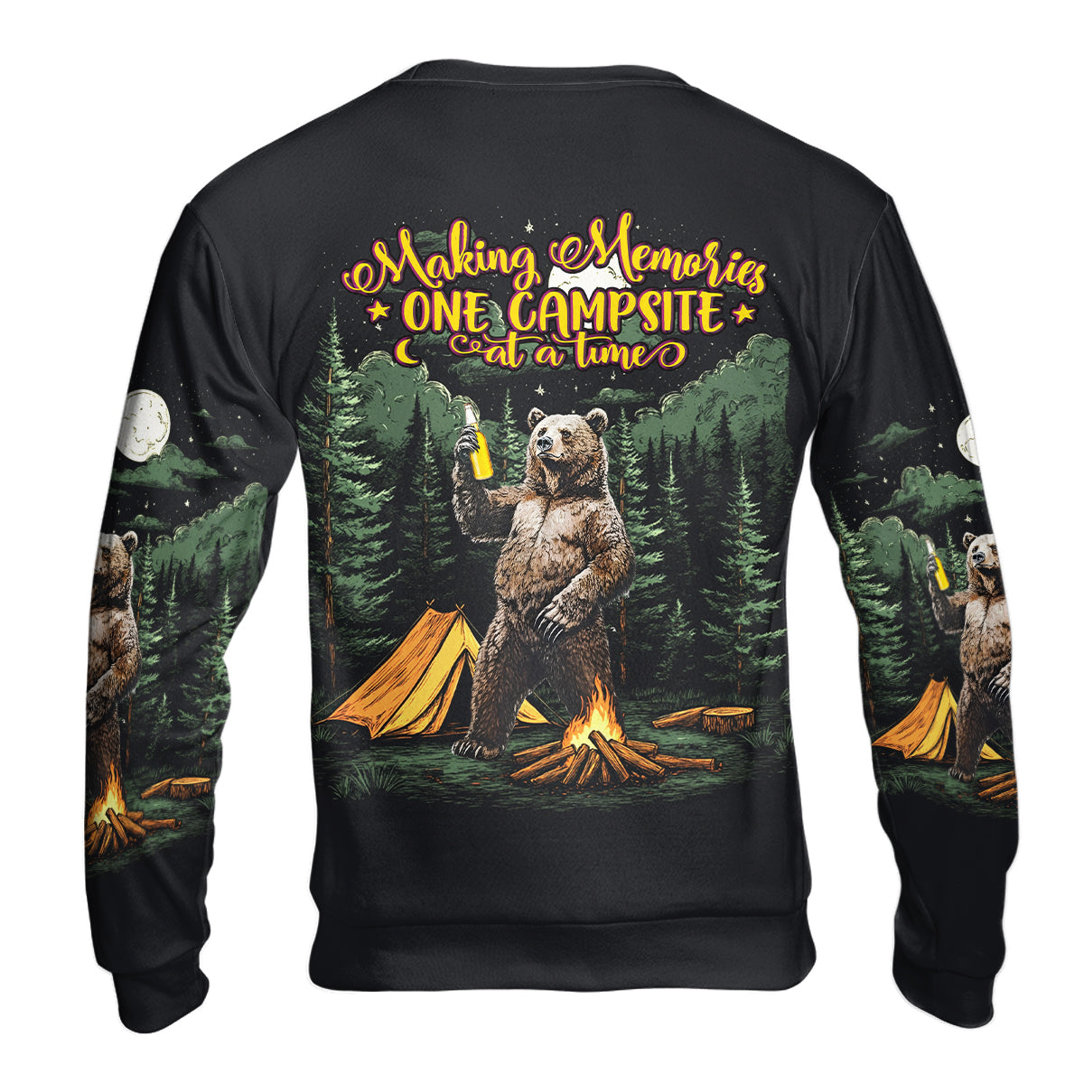 Making Memories Camping Bear All Over Print Shirt