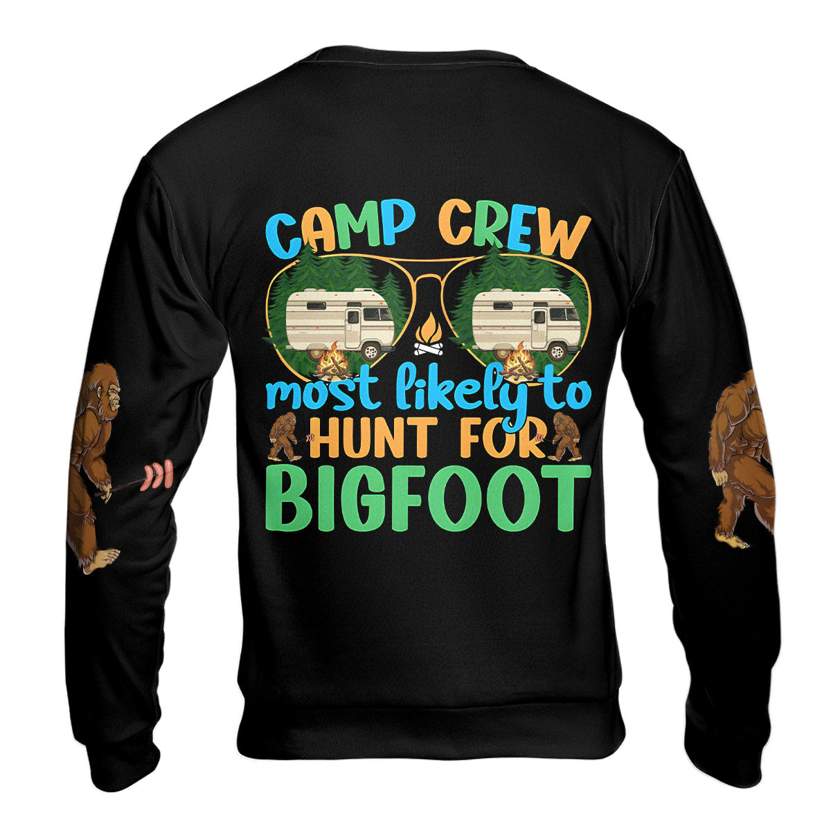 Camp Crew Hunt For Bigfoot All Over Print Shirt