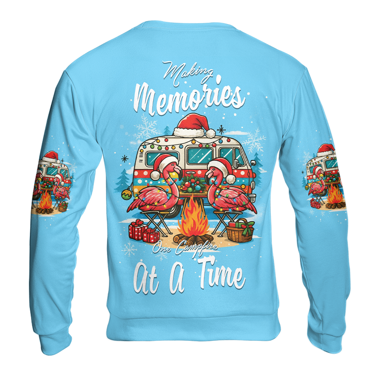 Blue Making Memories One Campfire At A Time All Over Print Shirt