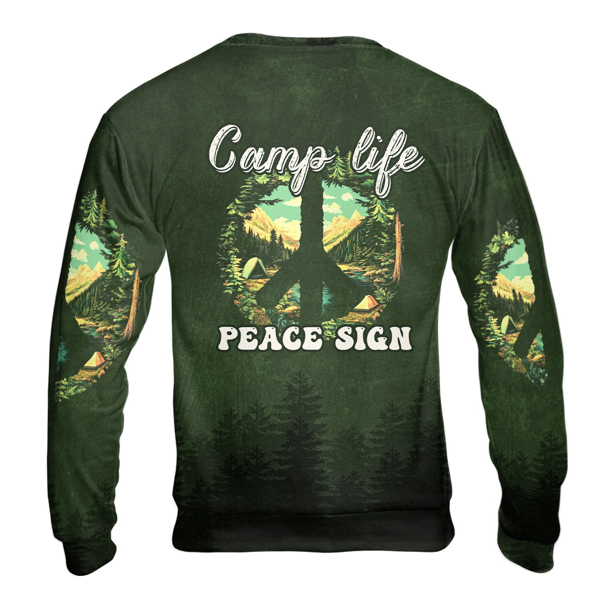 Camp Life Peace Sign All Over Print Shirt
