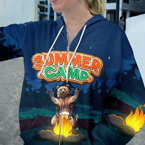 Summer Camp Grizzly Bear All Over Print Shirt