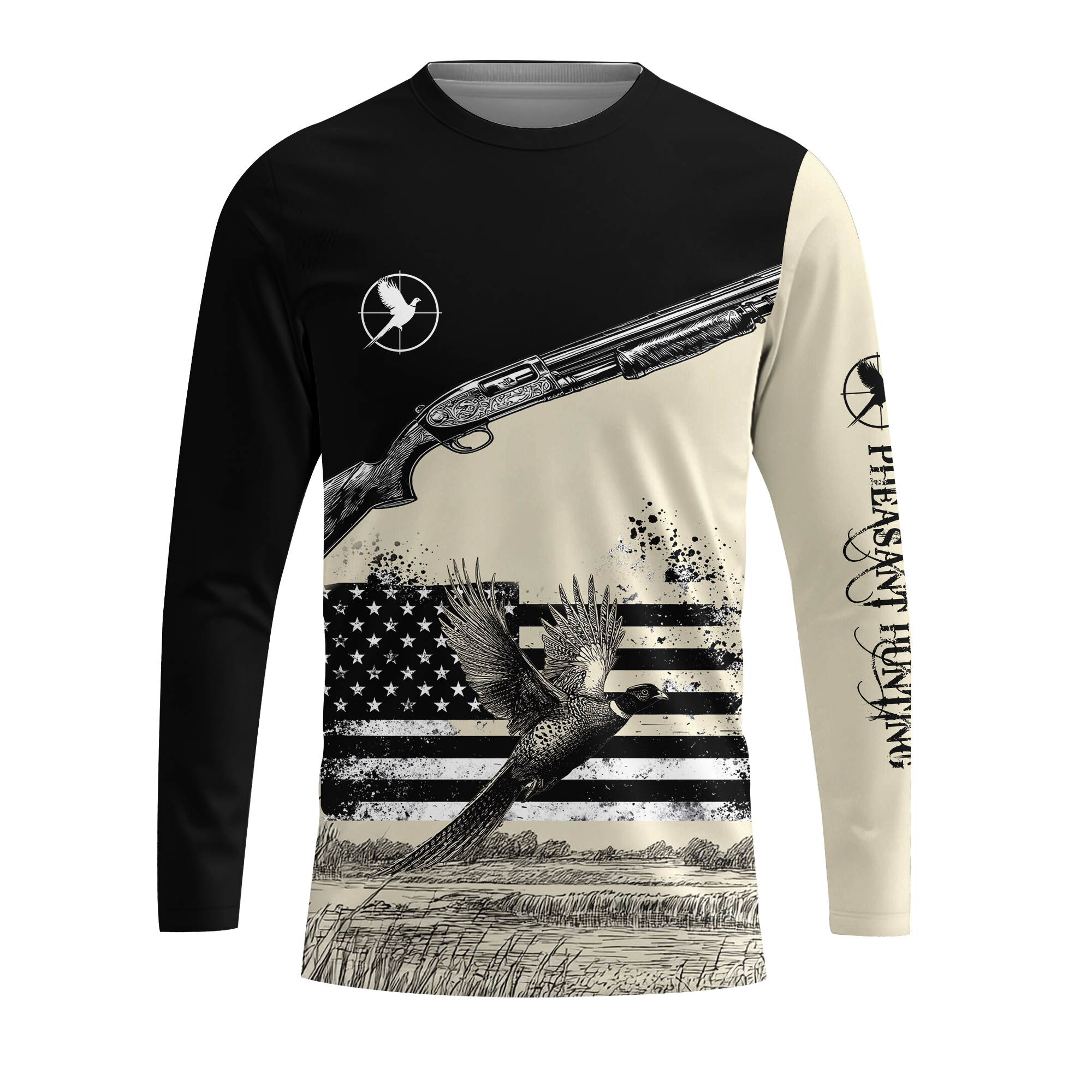 Vintage Pheasant Hunting All Over Print Shirtt