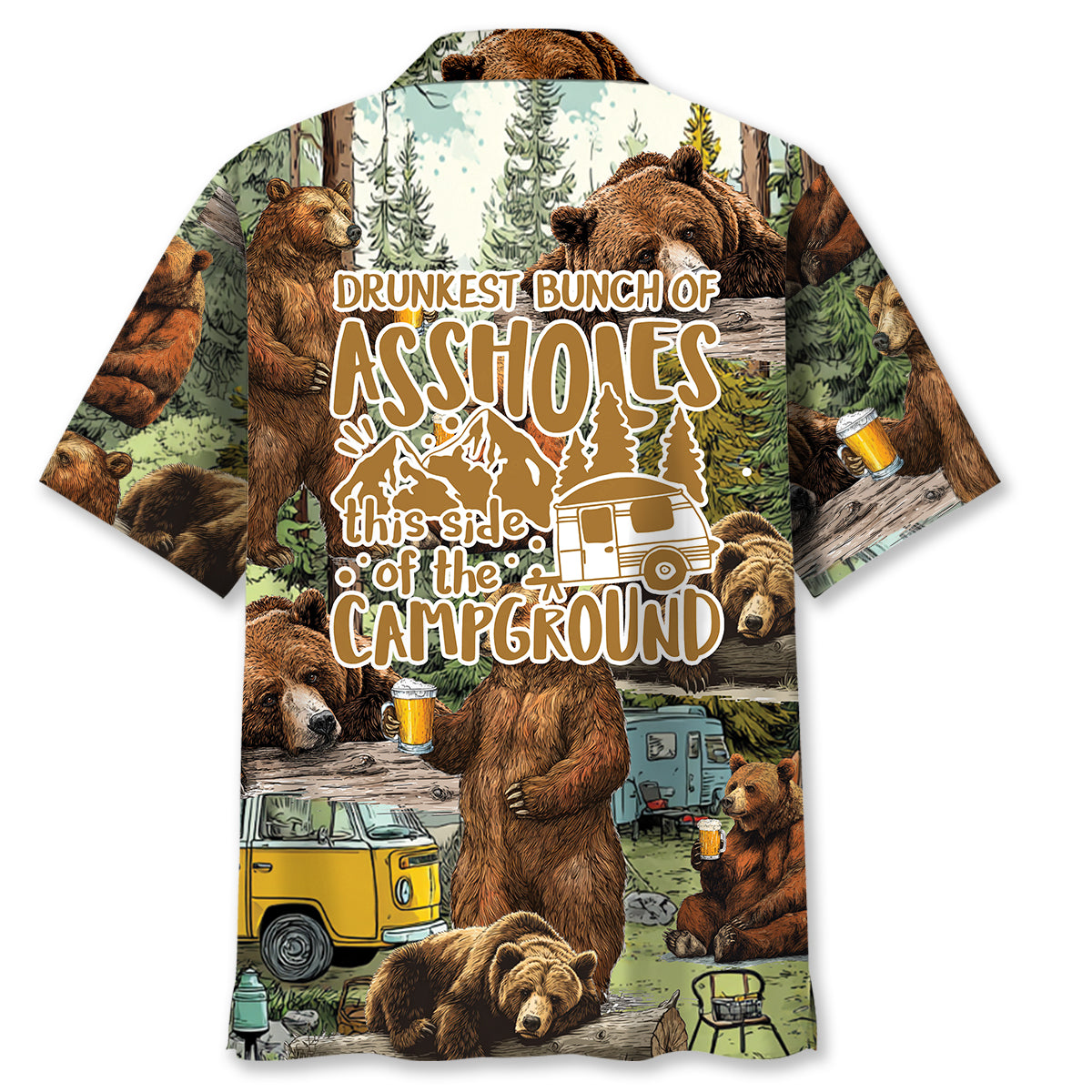 Drunkest Bunch Of Asshole Hawaiian Shirt