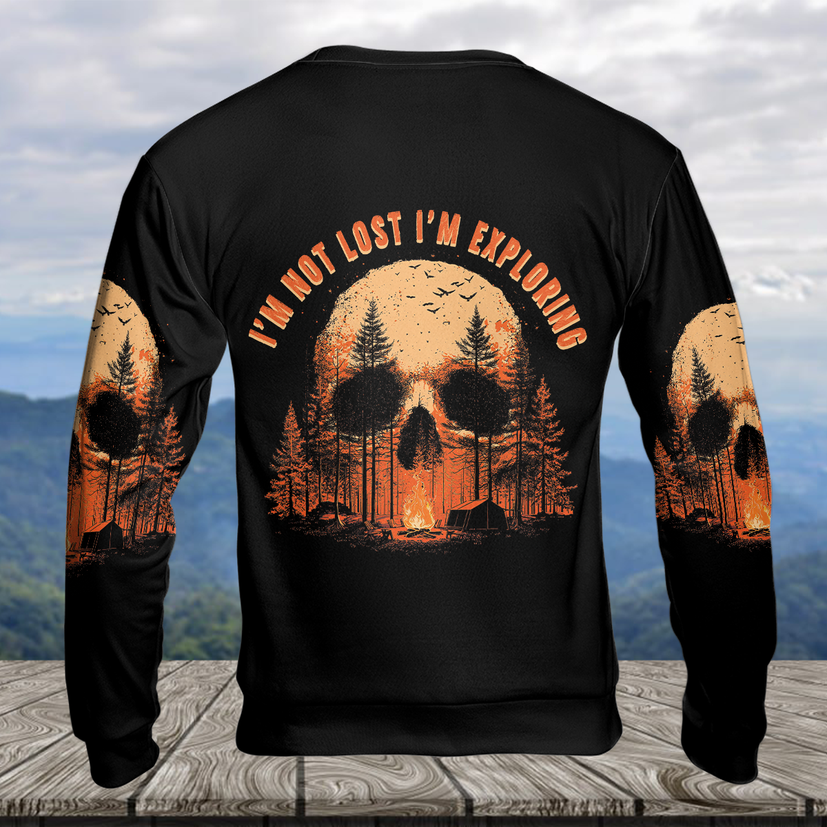 Creepy I'm Not Lost I'm Exploring All Over Print Shirt