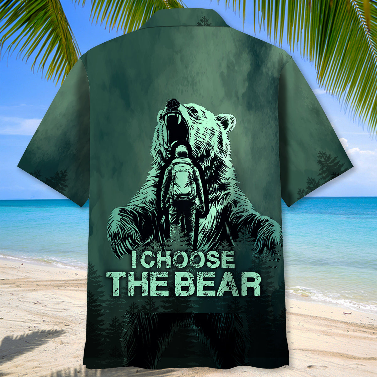 Hiking I Choose The Bear Hawaiian Shirt