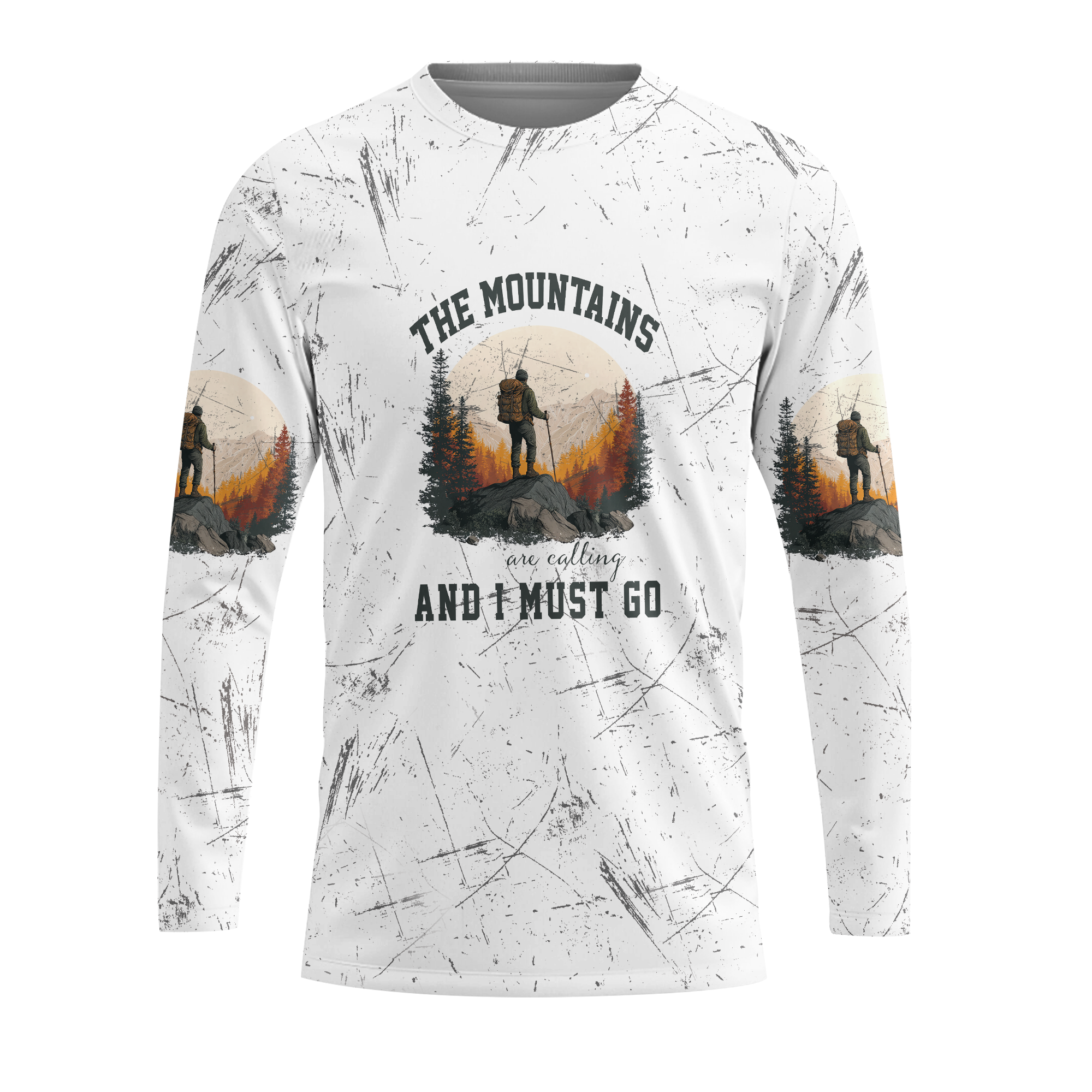 The Mountains Are Calling And I Must Go All Over Print Shirt