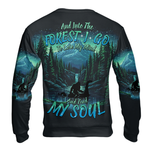 Bigfoot Riding Loch Ness Into The Forest I Go All Over Print Shirt