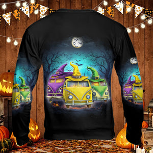 Witches Camping Car All Over Print Shirt