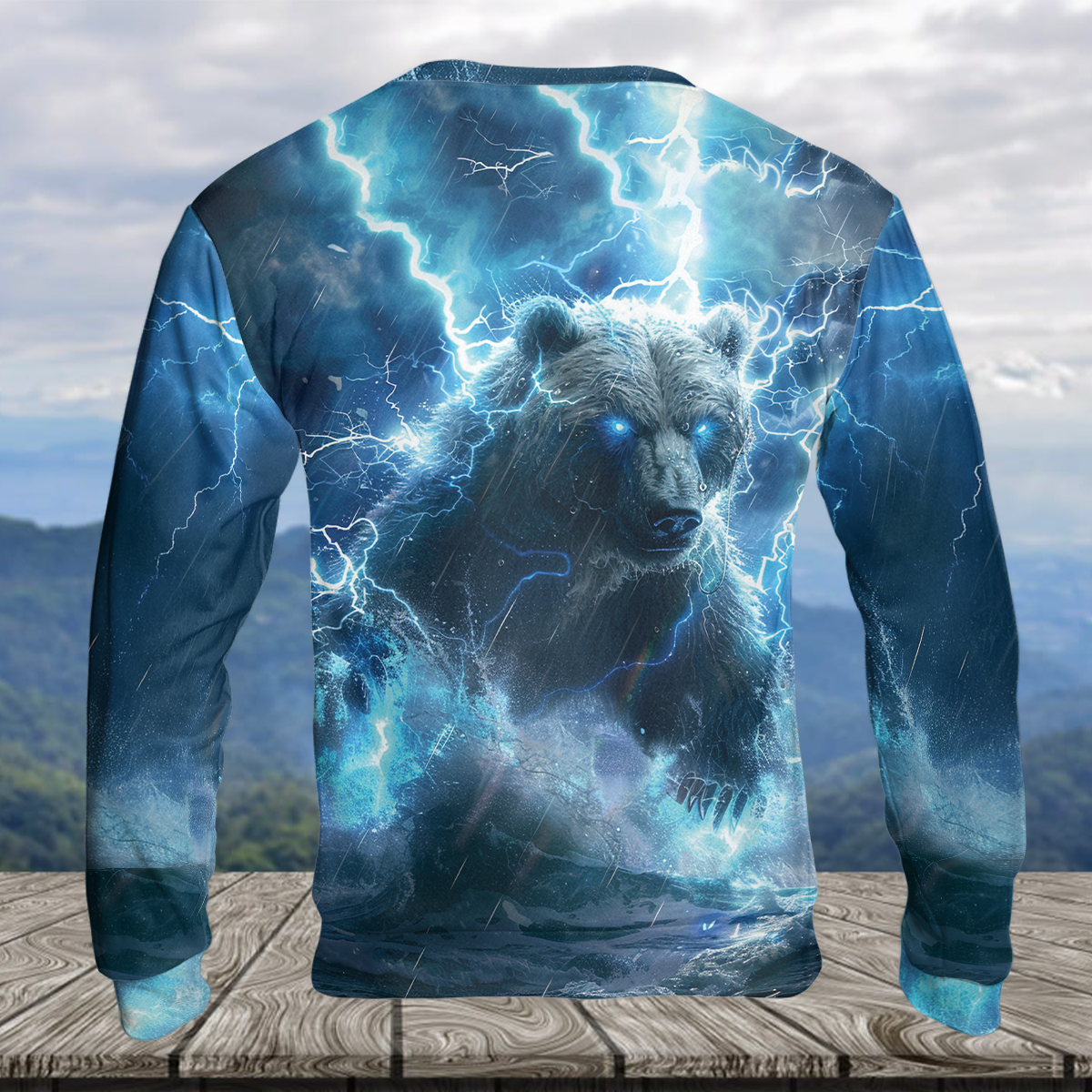 Electric Powerful Bear Awesome Cool All Over Print Shirt