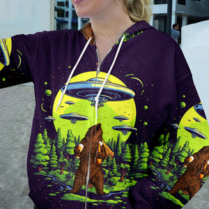 Funny Grizzly Bear Drinking All Over Print Shirt