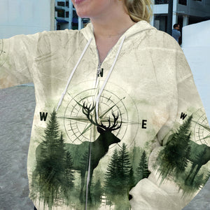 Into The Forest Deer Exposure All Over Print Shirt