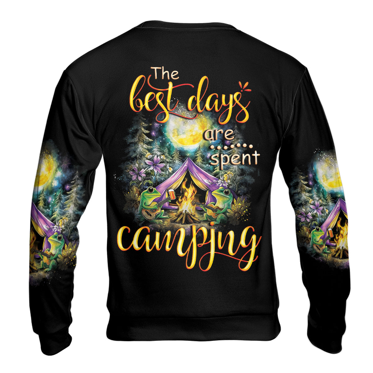 The Best Day Are Spent Camping All Over Print Shirt