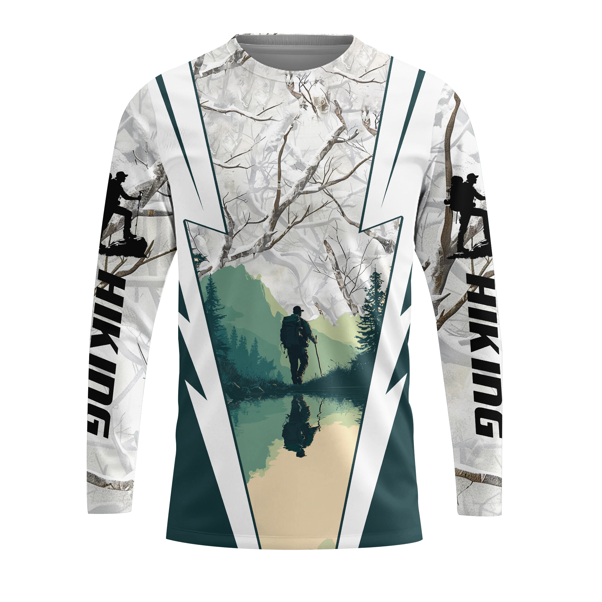 Hiking Winter Camo All Over Print Shirt