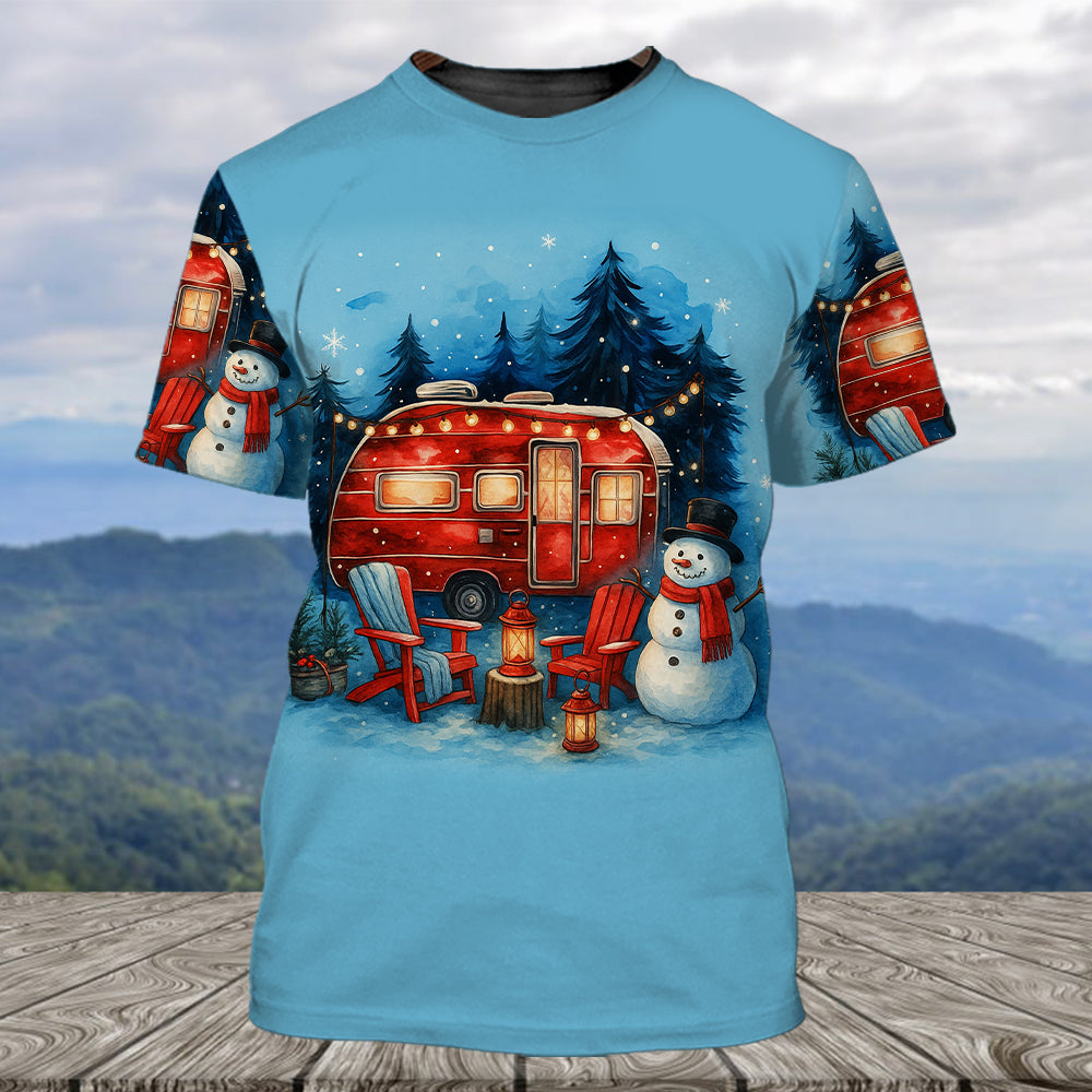 Christmas Camper Winter Wonderland All Over Print Shirt
