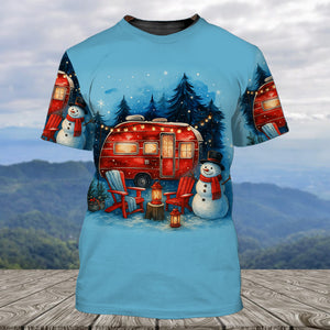 Christmas Camper Winter Wonderland All Over Print Shirt
