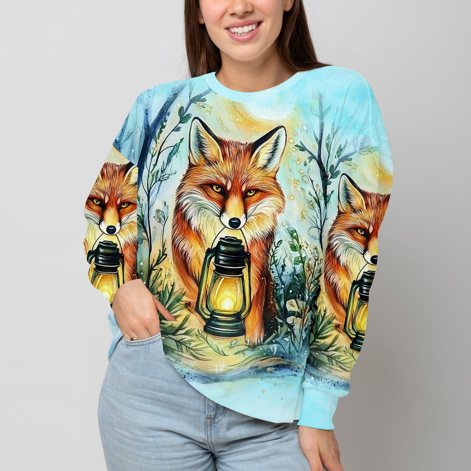 Wild Fox Finding The Way All Over Print Shirt