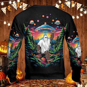 Bigfoot Boo Rock On All Over Print Shirt