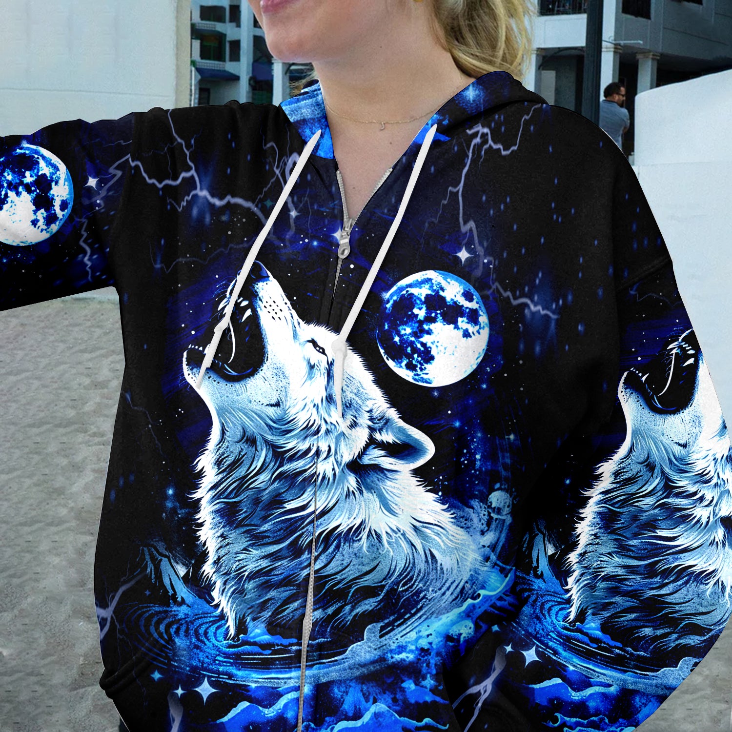 Mystical Wolf Howing Art All Over Print Shirt