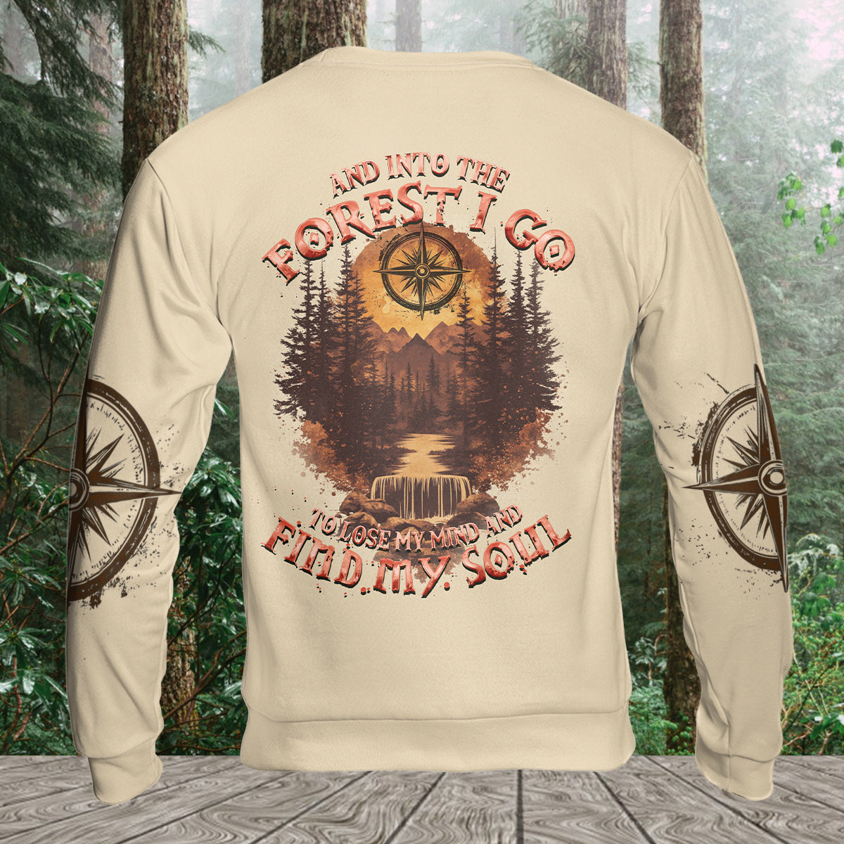 Into The Forest I Go To Lose My Mind And Find My Soul Brown All Over Print Shirt
