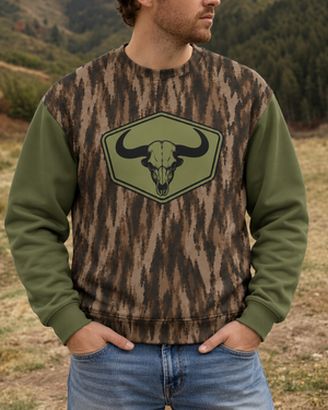 Bison Skull Hunting Tactical Camouflage All Over Print