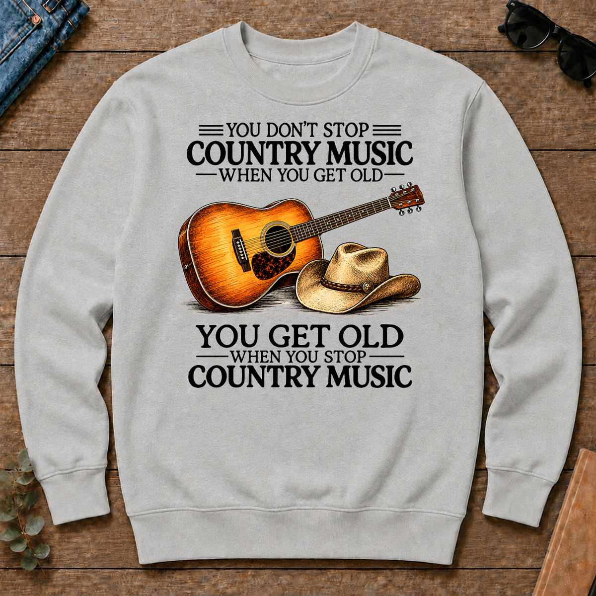 Don't Stop Playing Country Music Vintage Art - ash - CS2D-Ash