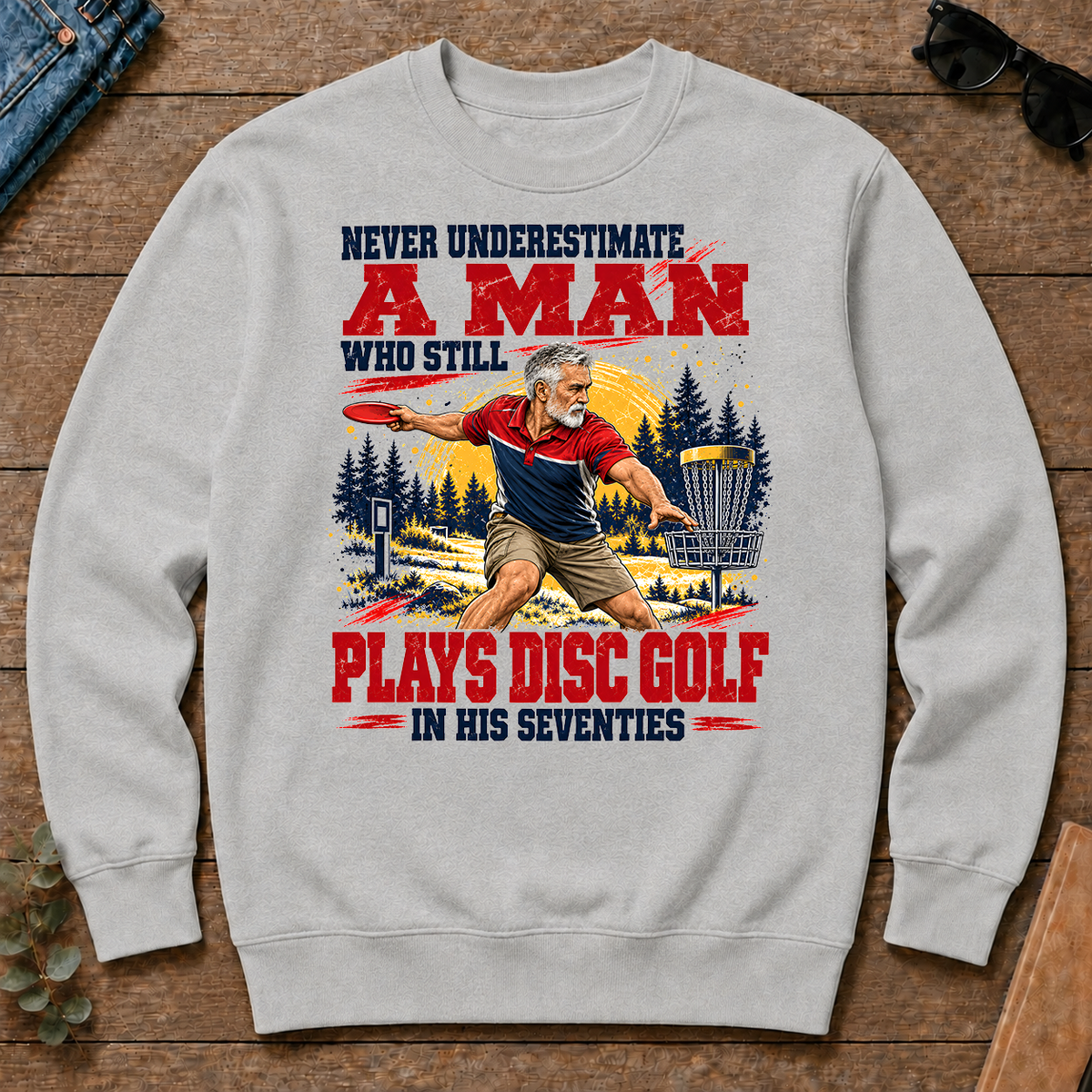 A Man Still Plays Disc Golf In His 70s - ash - CS2D-Ash