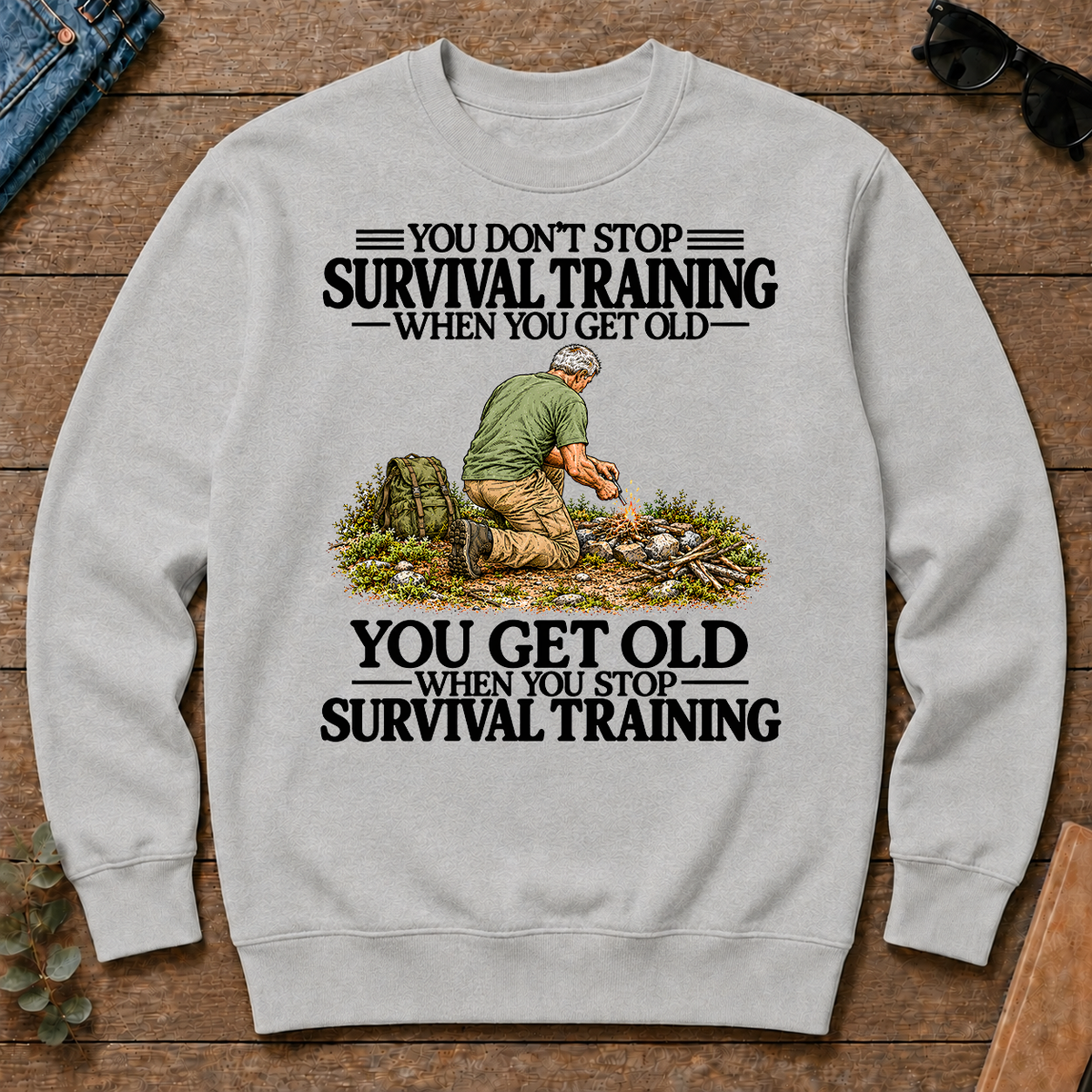 Don't Stop Survival Training Vintage Art - ash - CS2D-Ash