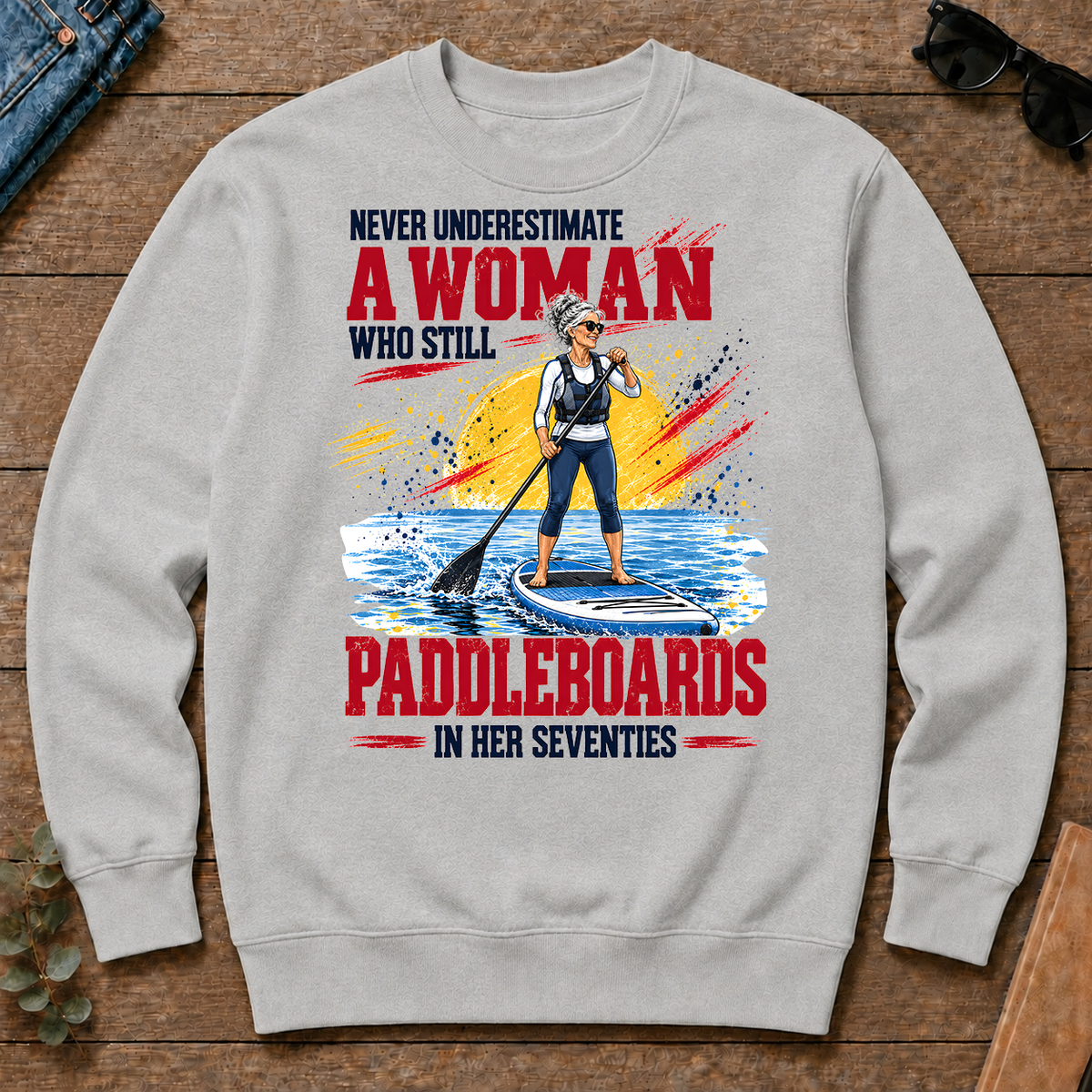 A Woman Still Paddleboards In Her 70s - ash - CS2D-Ash