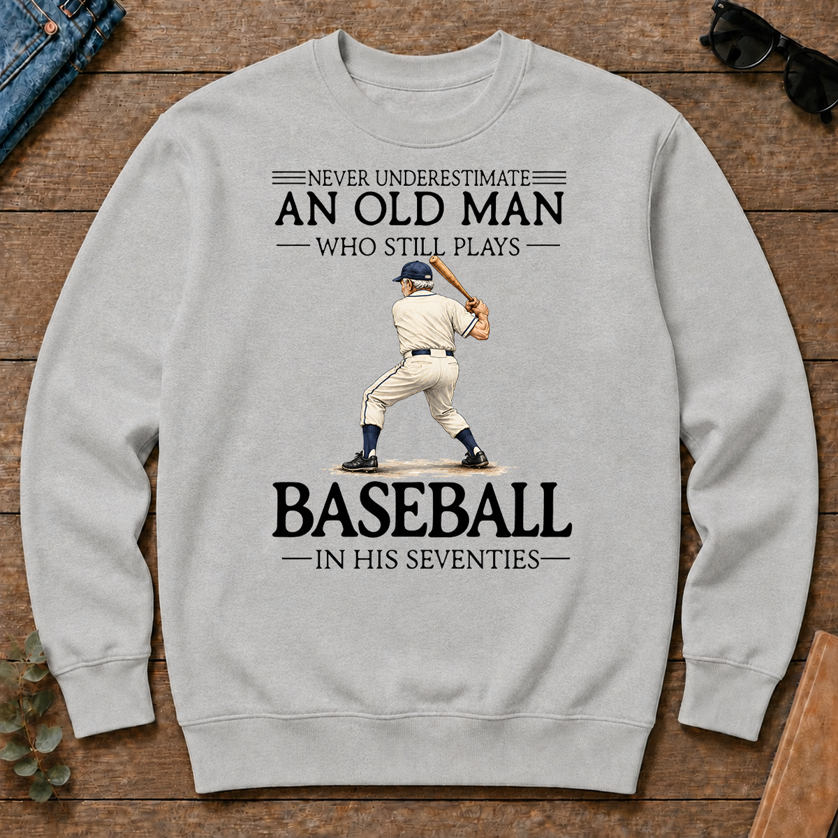 An Old Man Who Still Plays Baseball In His Seventies - ash - CS2D-Ash