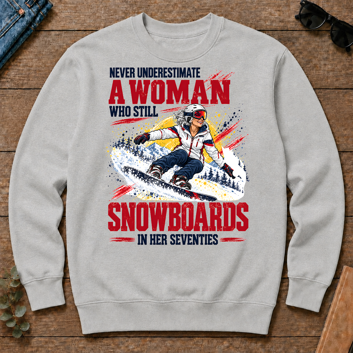 A Woman Still Snowboards In Her 70s - ash - CS2D-Ash