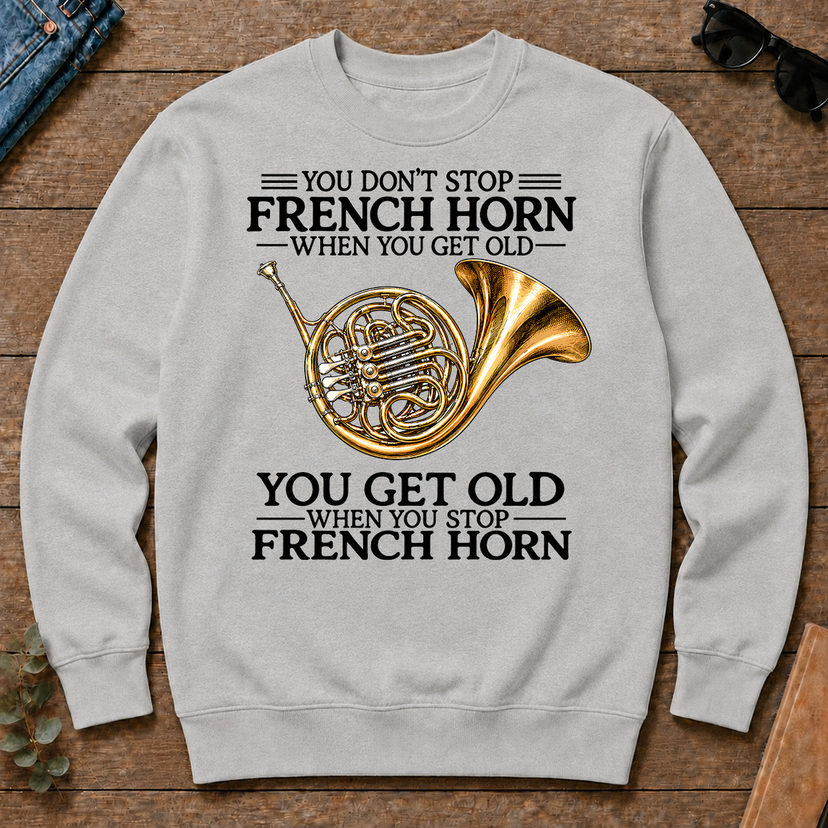 Don't Stop Playing French Horn Vintage Art - ash - CS2D-Ash