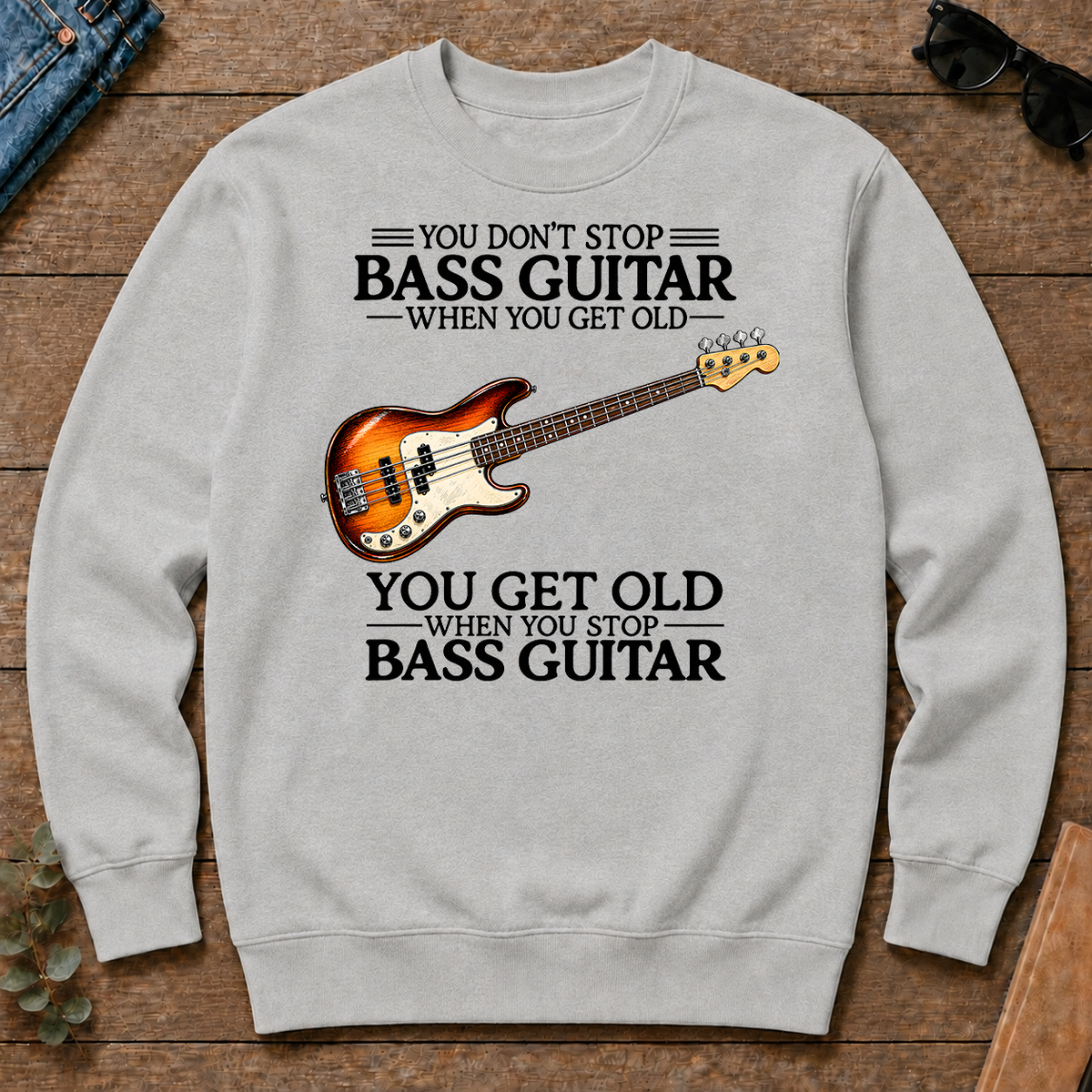 Don't Stop Playing Bass Guitar Vintage Art - ash - CS2D-Ash